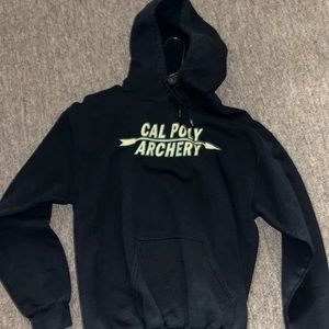Cal Poly Archery Black Hoodie, Size Medium, San Luis Obispo